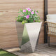 Vidaxx jardinière argent 50 x 50 x 75 cm acier inoxydable