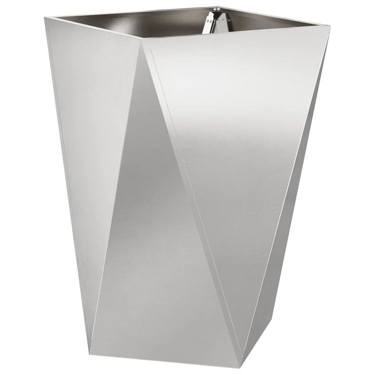 Vidaxx jardinière argent 50 x 50 x 75 cm acier inoxydable
