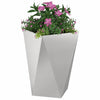 Vidaxx jardinière 2 pcs argent 50 x 50 x 75 cm acier inoxydable