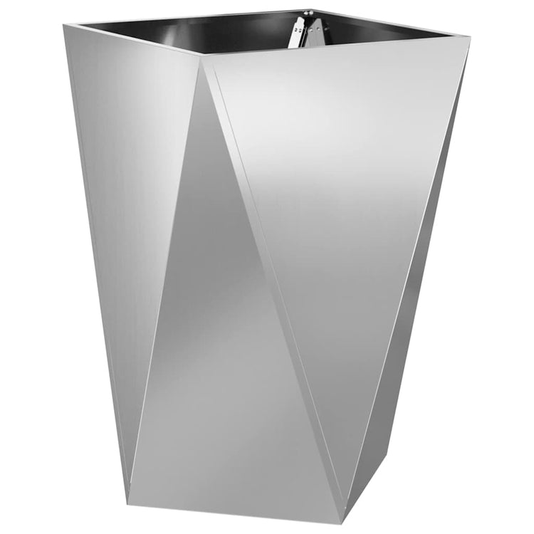 Vidaxx jardinière argent 50 x 50 x 75 cm en acier galvanisé
