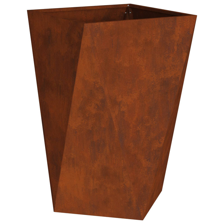 Vidaxl jardinière rouillé 50 x 50 x 75 cm acier corten