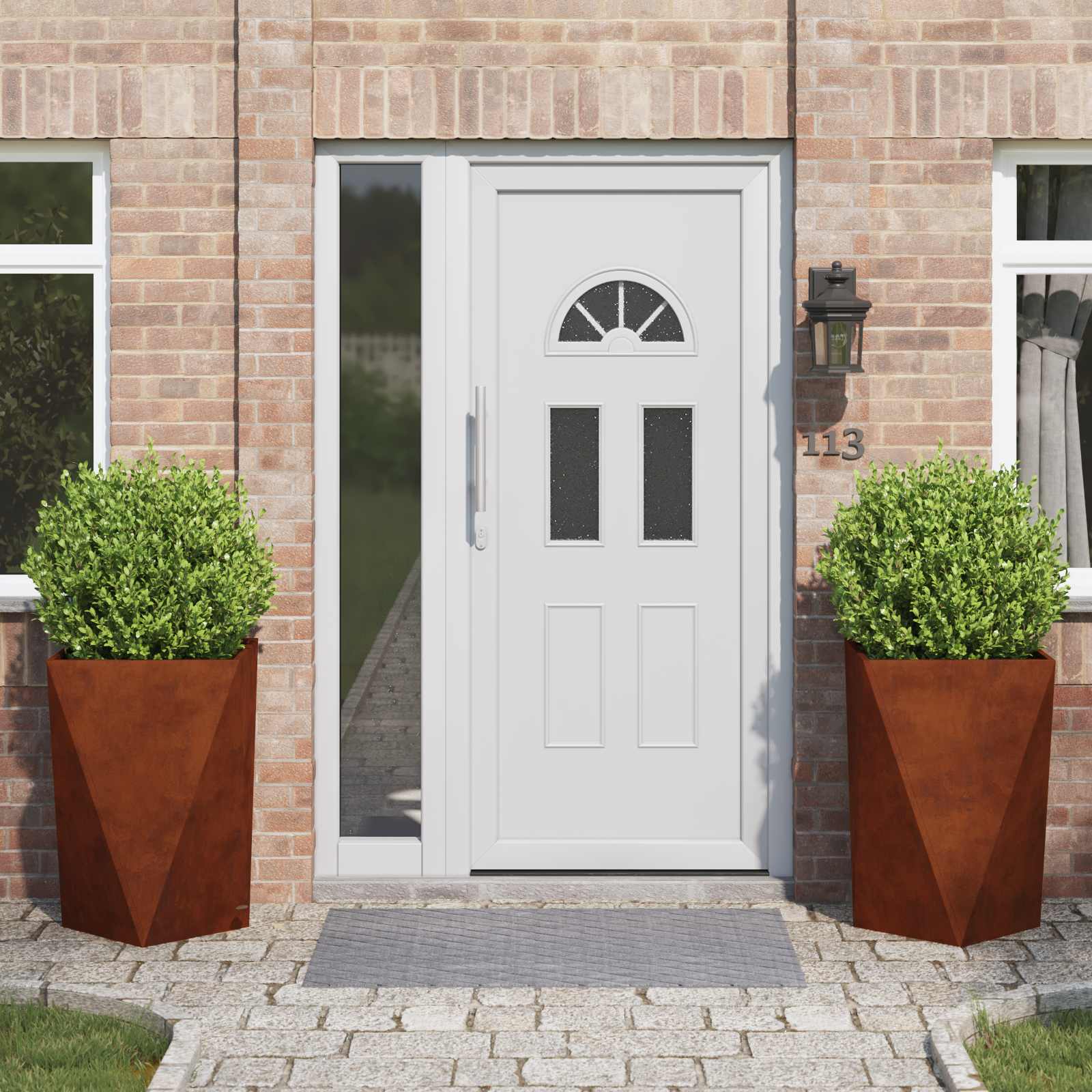 Vidaxx jardinière 2 pcs rouillé 50 x 50 x 75 cm acier corten