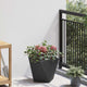 Vidaxx jardinière noir 30 x 30 x 30 cm acier