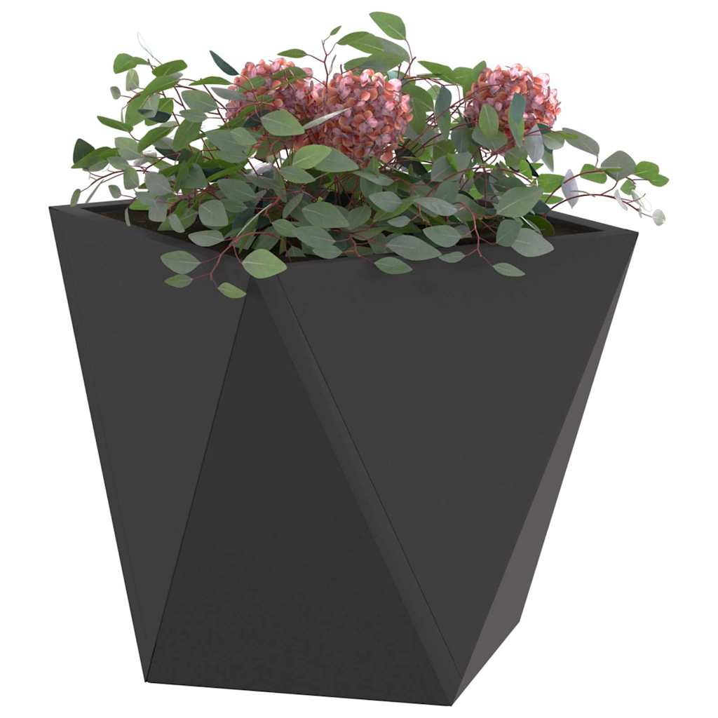 Vidaxx jardinière 2 pcs noir 30 x 30 x 30 cm acier