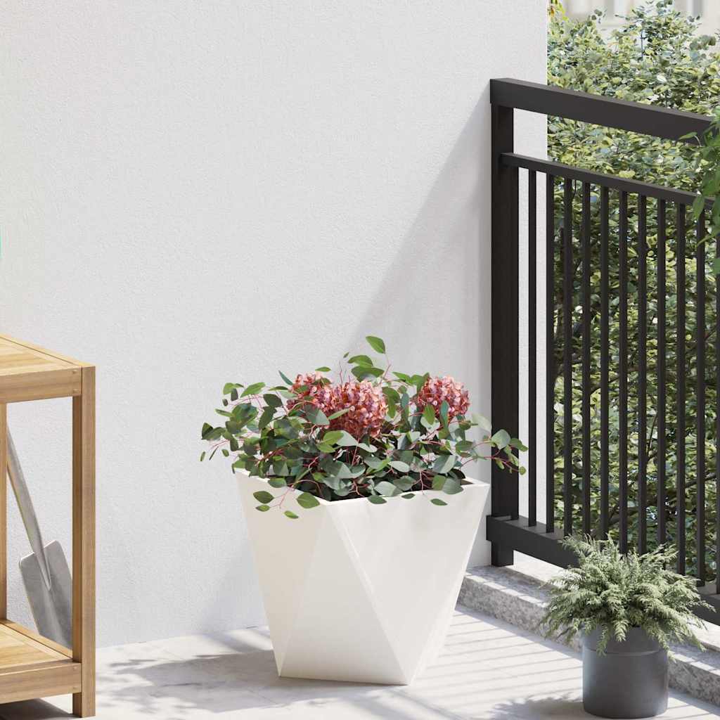 Vidaxx jardinière blanc 30 x 30 x 30 cm acier