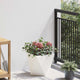 Vidaxx jardinière blanc 30 x 30 x 30 cm acier