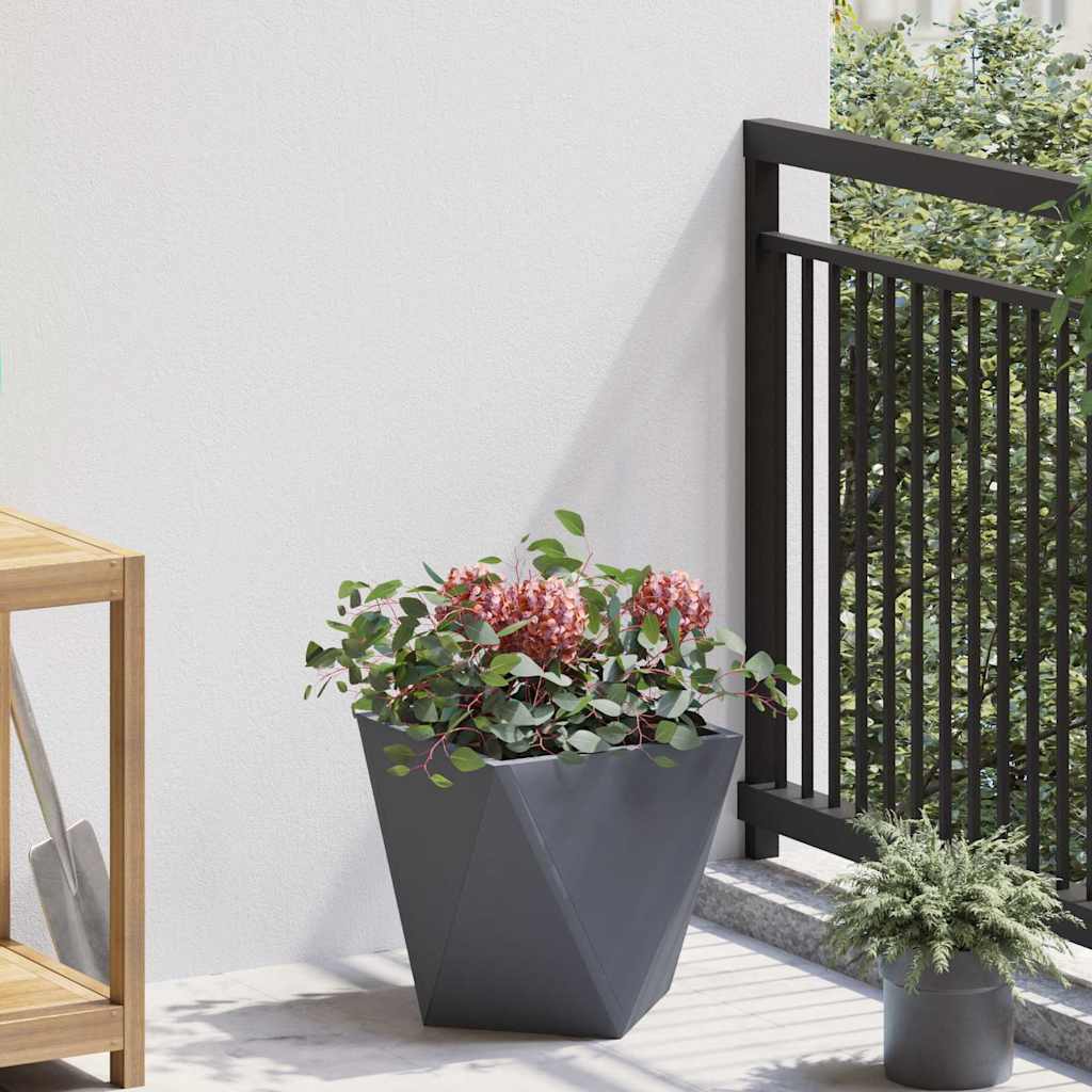 VidaXL jardinière anthracite 30 x 30 x 30 cm acier