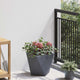 VidaXL jardinière anthracite 30 x 30 x 30 cm acier