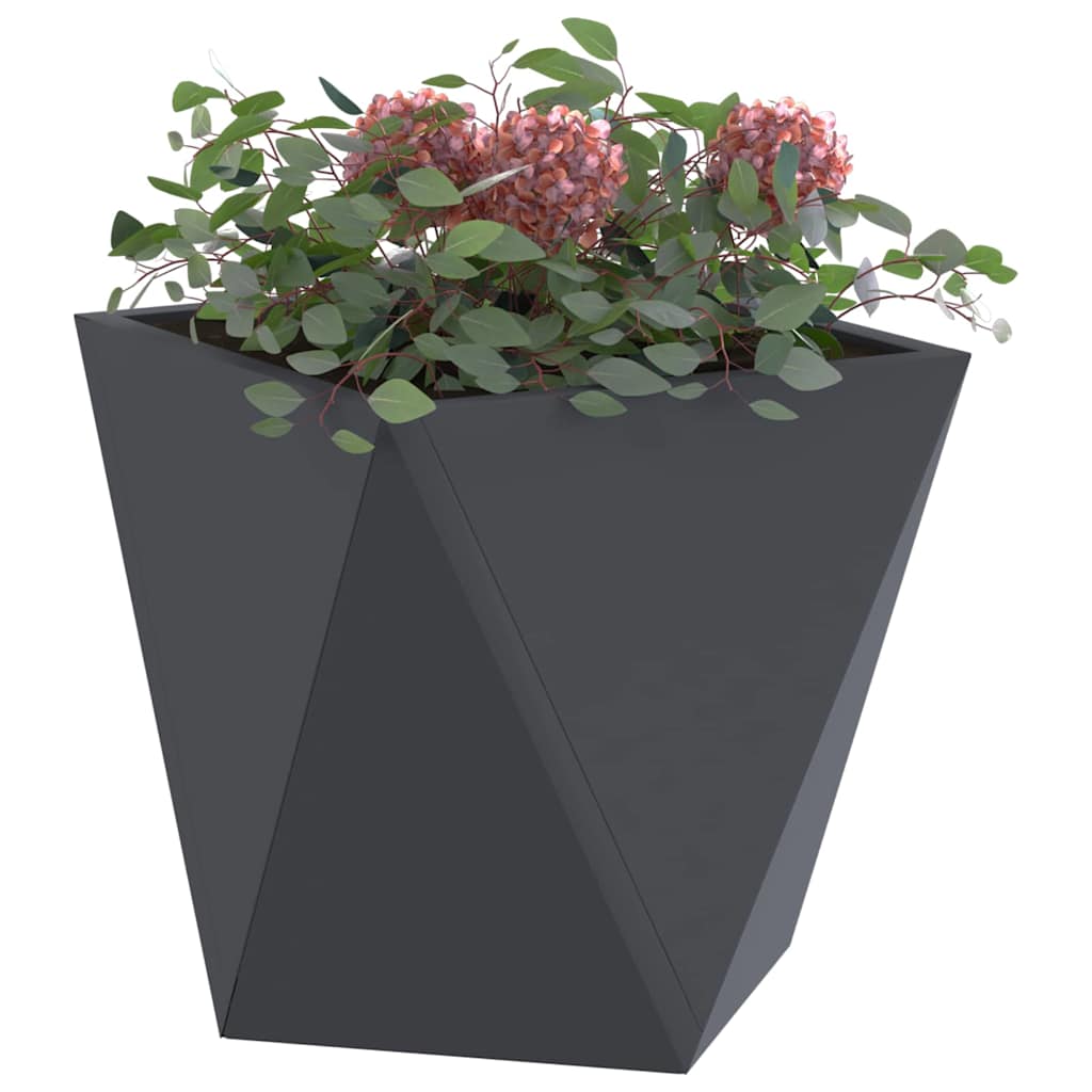 Vidaxl jardinière 2 pcs anthracite 30 x 30 x 30 cm acier