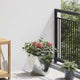 Vidaxx jardinière argent 30 x 30 x 30 cm en acier galvanisé