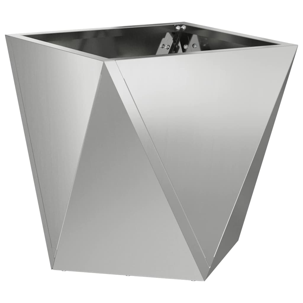 Vidaxx jardinière argent 30 x 30 x 30 cm en acier galvanisé