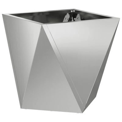 Vidaxx jardinière argent 30 x 30 x 30 cm en acier galvanisé