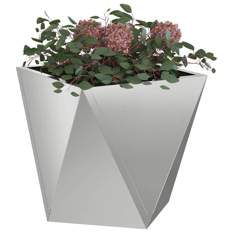 Vidaxx jardinière argent 30 x 30 x 30 cm en acier galvanisé