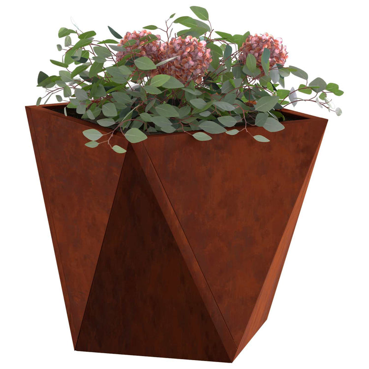 Vidaxl jardinière rouillée 30 x 30 x 30 cm acier corten
