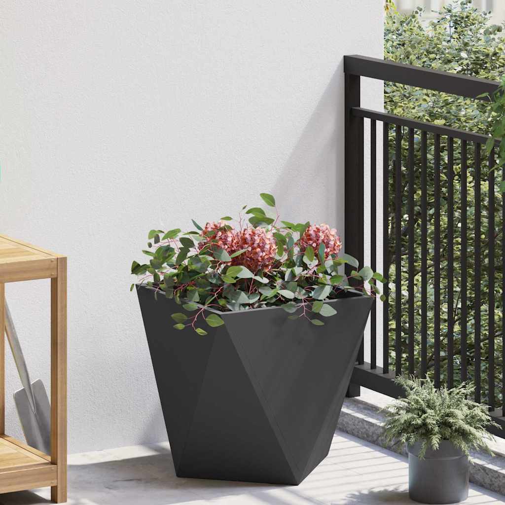 Vidaxx jardinière noir 40 x 40 x 40 cm acier