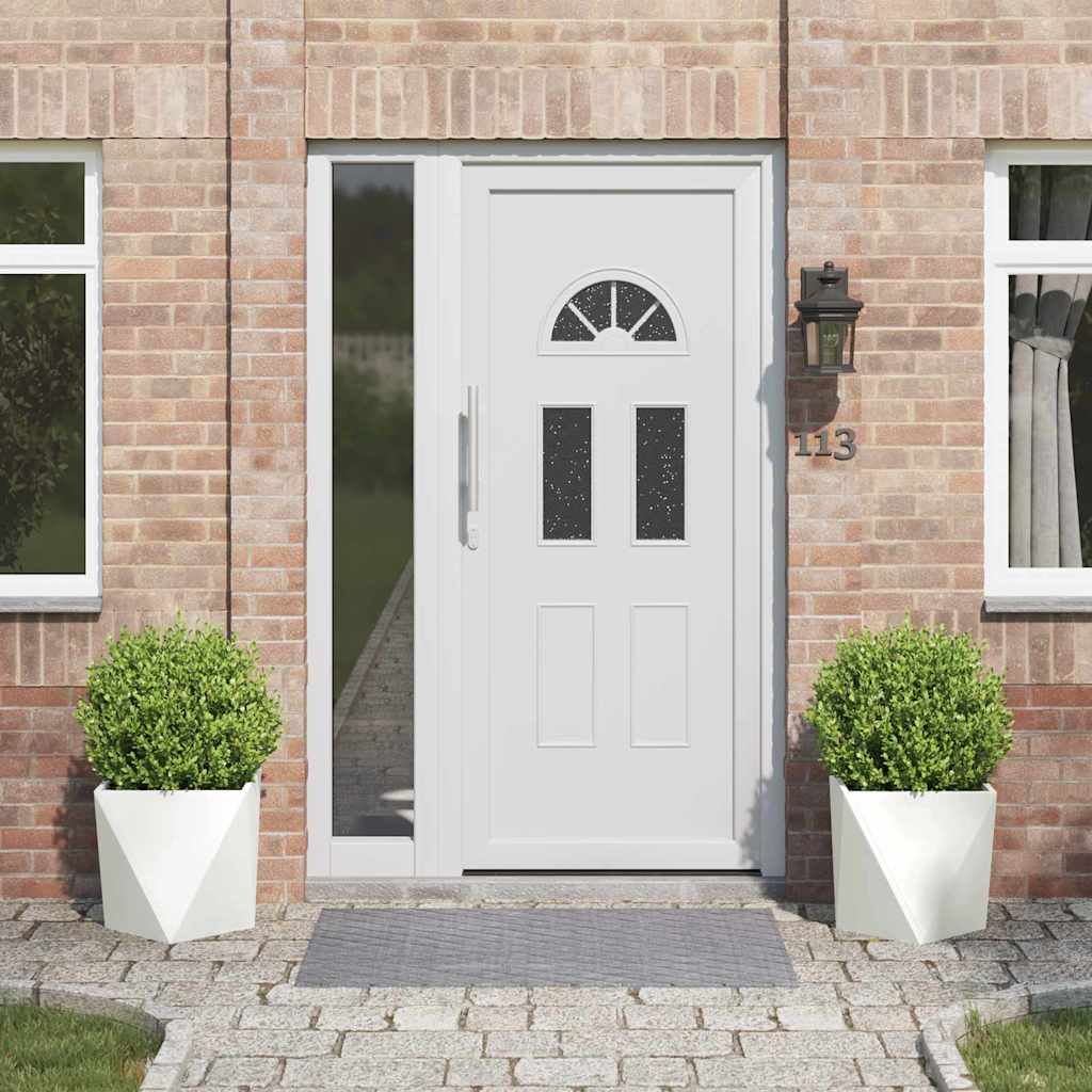 Vidaxx jardinière 2 pcs blanc 40 x 40 x 40 cm acier
