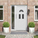 Vidaxx jardinière 2 pcs blanc 40 x 40 x 40 cm acier