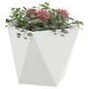 Vidaxx jardinière 2 pcs blanc 40 x 40 x 40 cm acier
