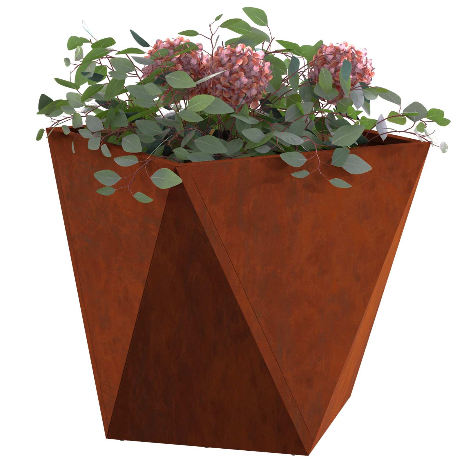 Vidaxl jardinière rouillé 40 x 40 x 40 cm acier corten