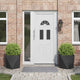 Vidaxx jardinière 2 pcs noir 50 x 50 x 50 cm acier