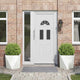Vidaxx jardinière 2 pcs blanc 50 x 50 x 50 cm acier