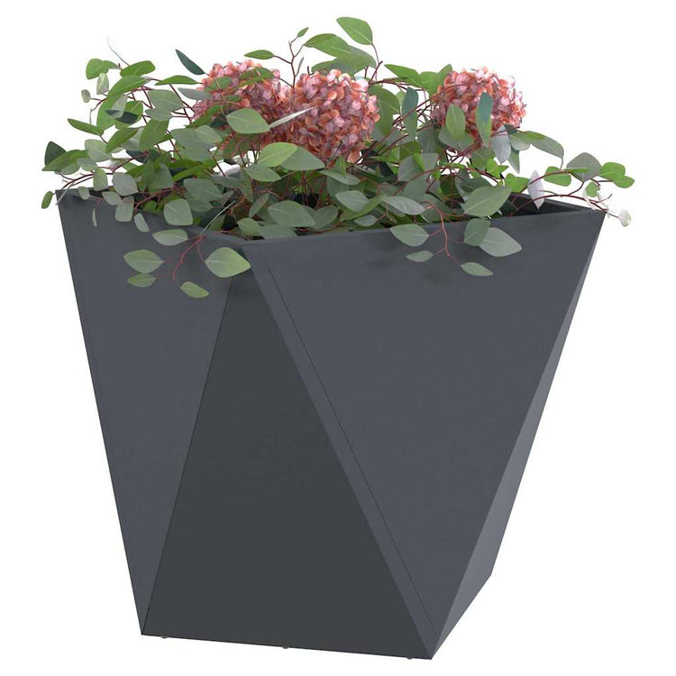 Vidaxl jardinière anthracite 50 x 50 x 50 cm acier