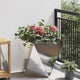 Vidaxx jardinière argent 50 x 50 x 50 cm en acier inoxydable
