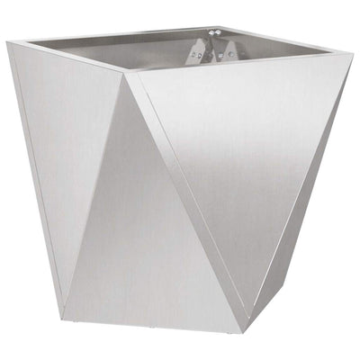 Vidaxx jardinière argent 50 x 50 x 50 cm en acier inoxydable