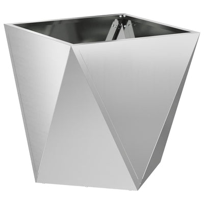 Vidaxx jardinière argent 50 x 50 x 50 cm en acier galvanisé