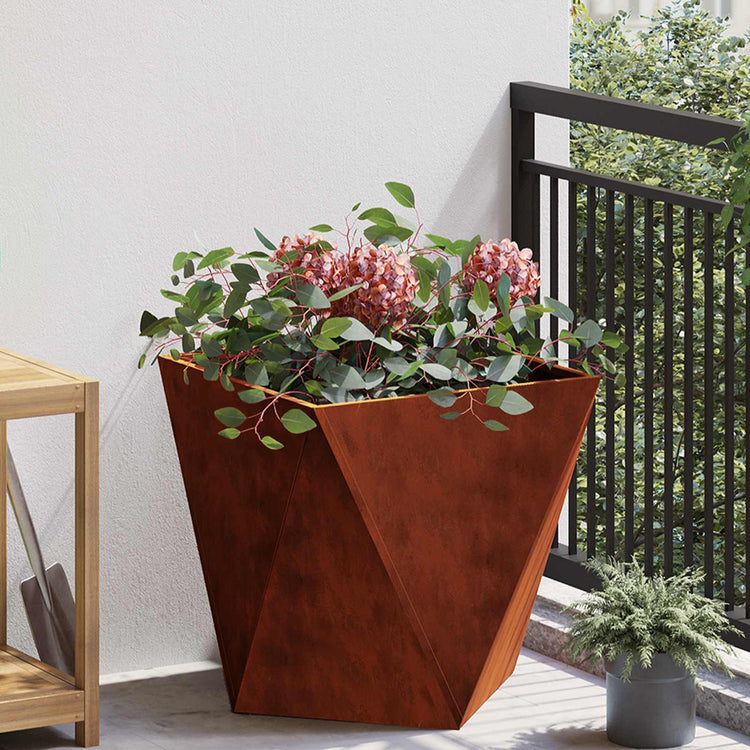 Vidaxl jardinière rouillé 50 x 50 x 50 cm acier corten