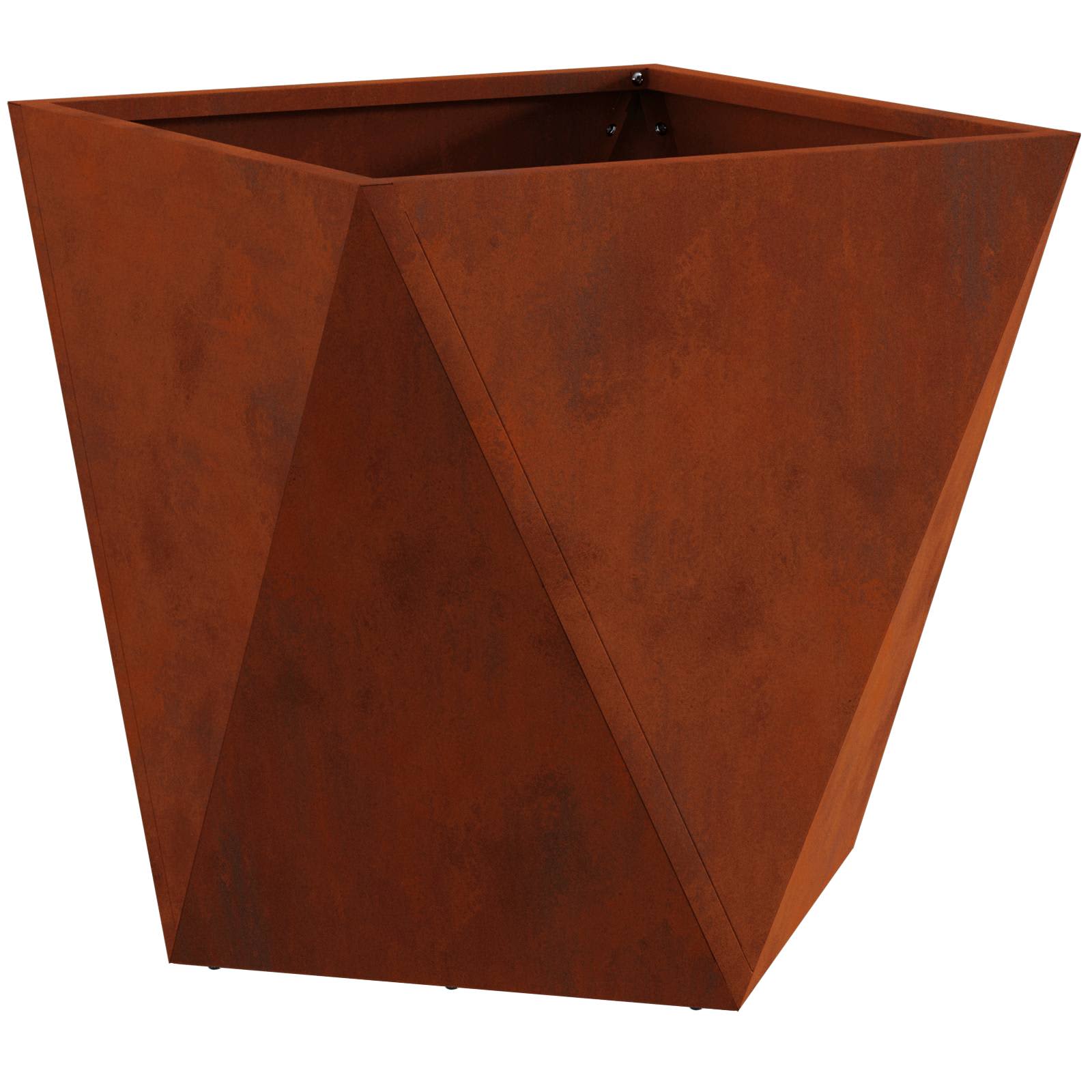 Vidaxl jardinière rouillé 50 x 50 x 50 cm acier corten