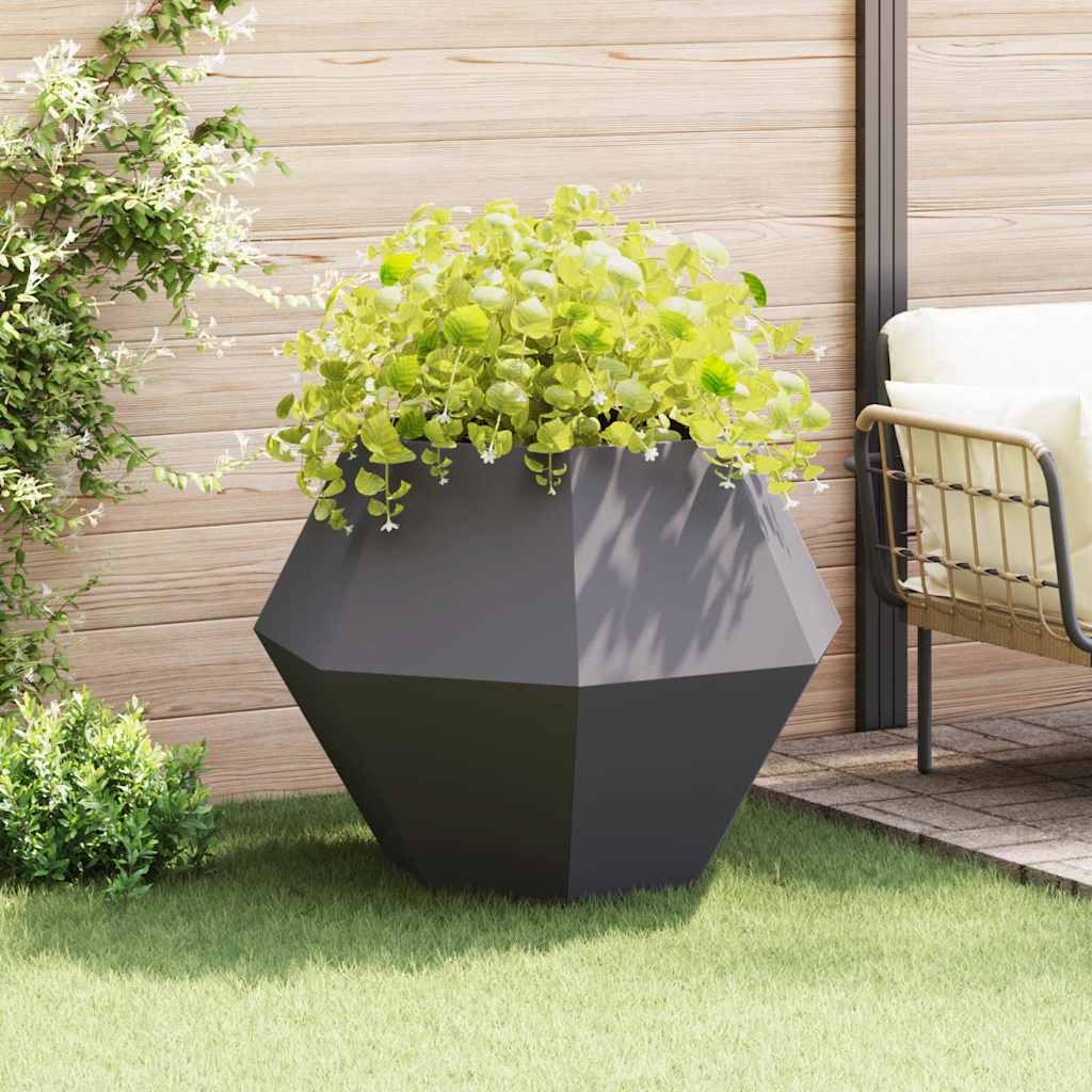 Vidaxx jardinière noir 100 x 100 x 80 cm acier
