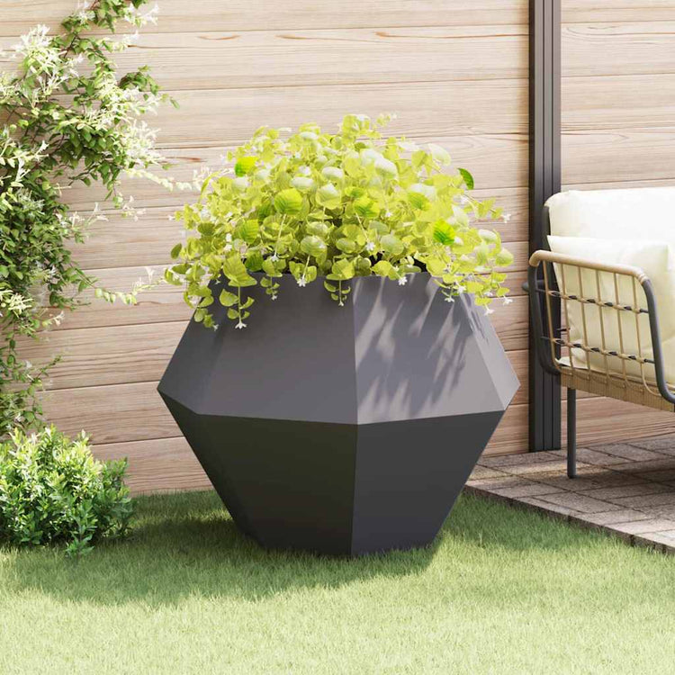 Vidaxx jardinière noir 100 x 100 x 80 cm acier