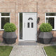 Vidaxx jardinière 2 pcs noir 100 x 100 x 80 cm acier