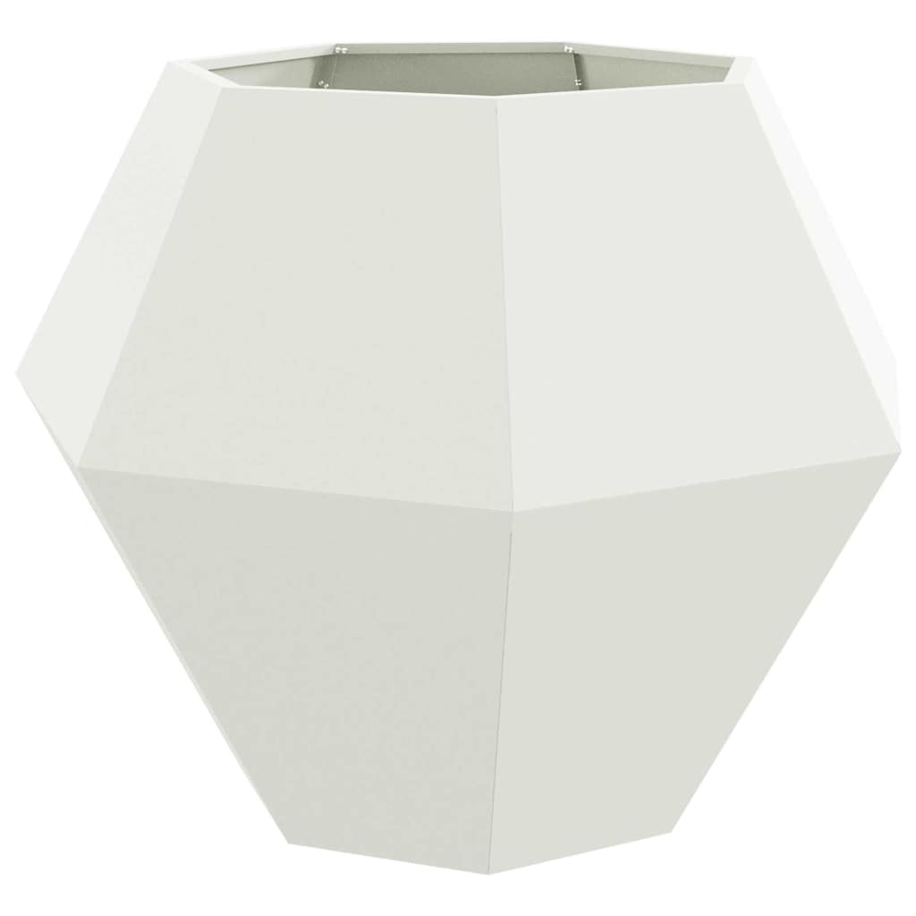 Vidaxx jardinière blanc 100 x 100 x 80 cm acier