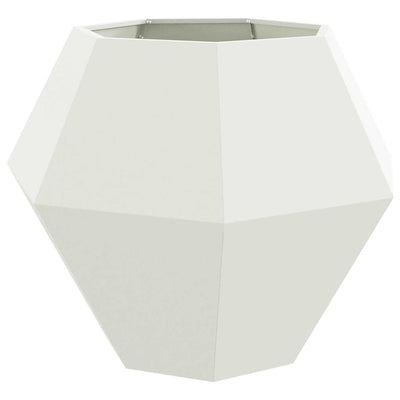 Vidaxx jardinière blanc 100 x 100 x 80 cm acier