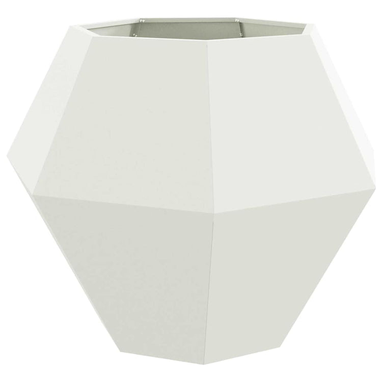 Vidaxx jardinière blanc 100 x 100 x 80 cm acier