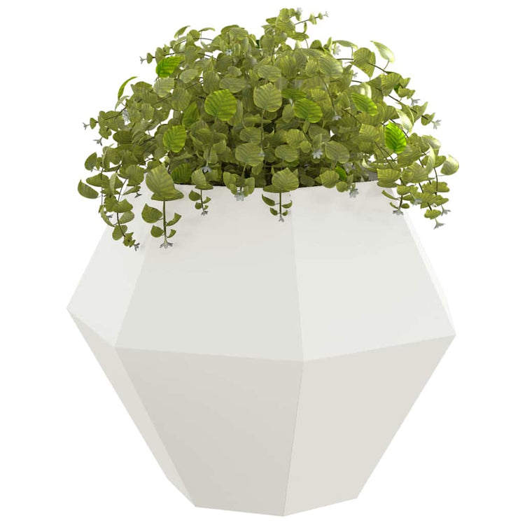 Vidaxx jardinière blanc 100 x 100 x 80 cm acier