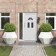 Vidaxx jardinière 2 pcs blanc 100 x 100 x 80 cm acier