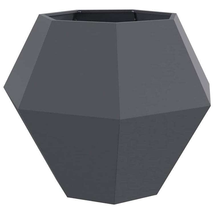 Vidaxl jardinière anthracite 100 x 100 x 80 cm acier