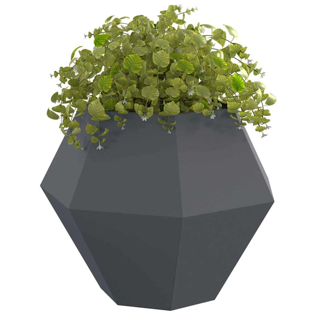 Vidaxl jardinière anthracite 100 x 100 x 80 cm acier