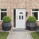 VidaXL jardinière 2 pcs anthracite 100 x 100 x 80 cm acier