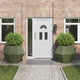 VidaXL jardinière 2 pcs vert olive 100 x 100 x 80 cm acier