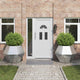 Vidaxx jardinière 2 pcs argent 100 x 100 x 80 cm acier inoxydable