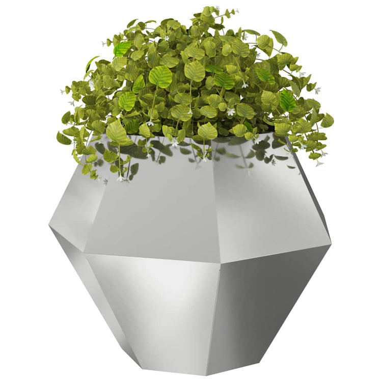 Vidaxx jardinière 2 pcs argent 100 x 100 x 80 cm acier galvanisé