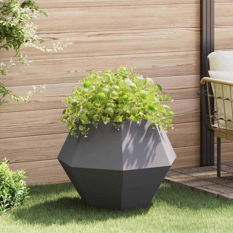 Vidaxx jardinière noir 75 x 75 x 60 cm acier