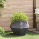 Vidaxx jardinière noir 75 x 75 x 60 cm acier
