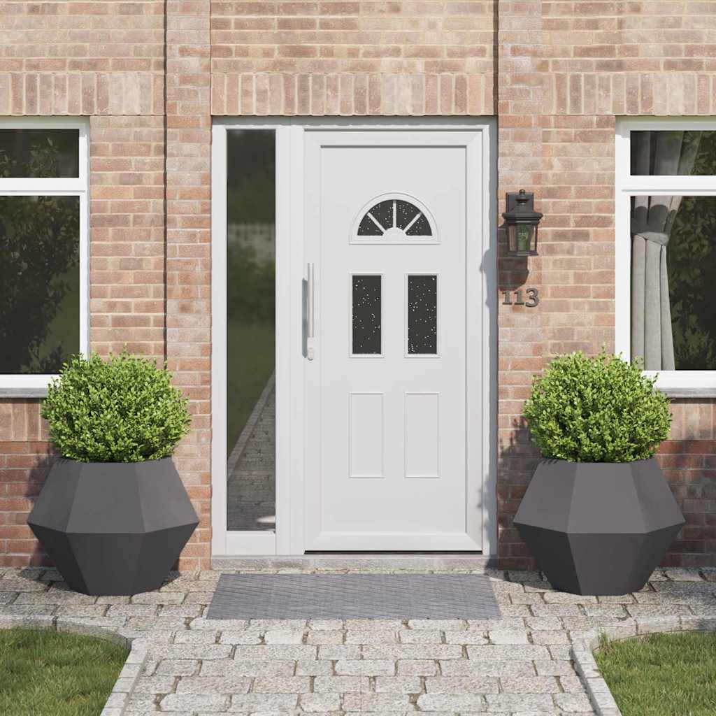 Vidaxx jardinière 2 pcs noir 75 x 75 x 60 cm acier