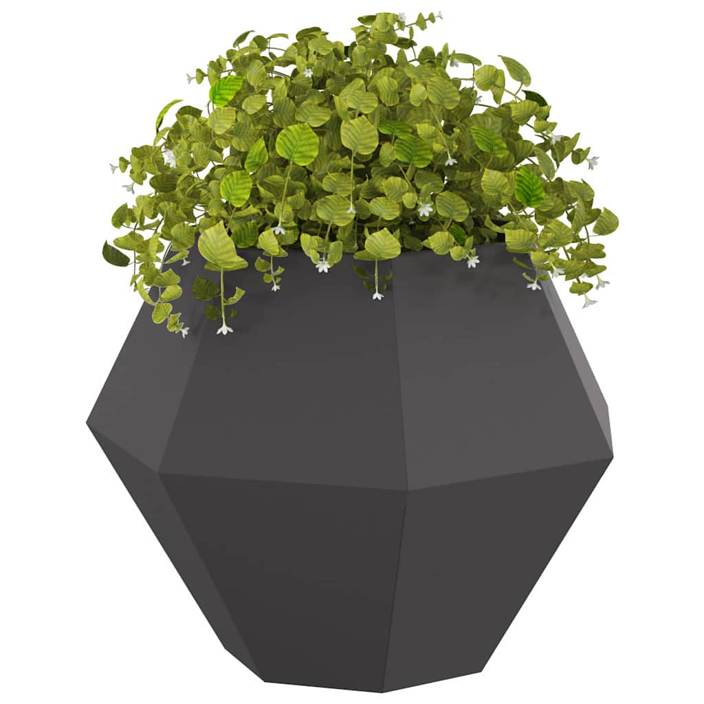 Vidaxx jardinière 2 pcs noir 75 x 75 x 60 cm acier