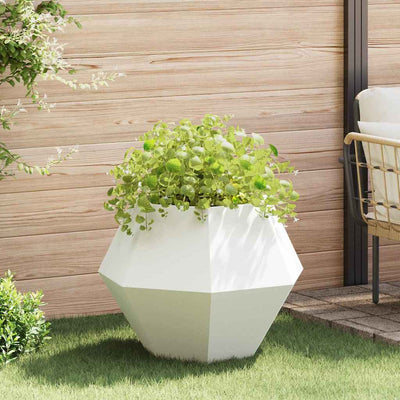 Vidaxx jardinière blanc 75 x 75 x 60 cm acier